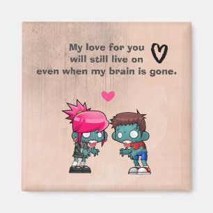 Een Cute Zombie Couple Creepy Cute Magneet