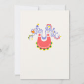 Een Cutie is op weg naar baby shower Kaart (Achterkant)