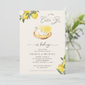 Een Cutie Pie is het bakken van Lemon Pie Cream Ba Kaart (Staand voorkant)