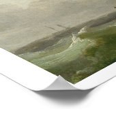 Een cutter in een sterke bries (olie op koper) poster (Hoek)