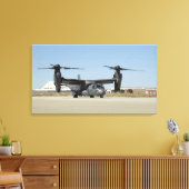 Een CV-22 Osprey bereidt voor op de start Canvas Afdruk (Insitu (Woonkamer))