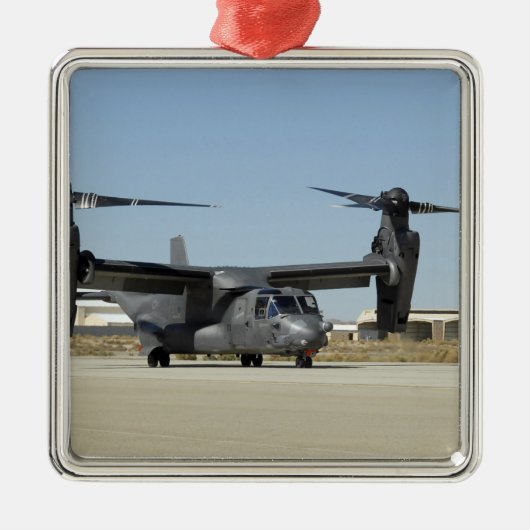 Een CV-22 Osprey bereidt voor op de start Metalen Ornament (Voorkant)