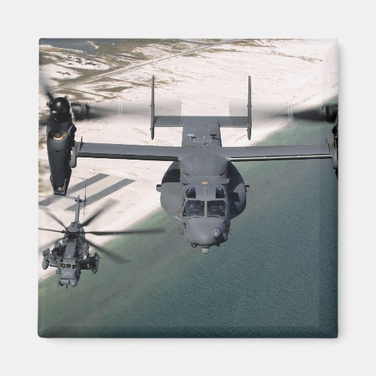 Een CV-22 Osprey en een MH-53 Pave Low Magneet (Voorkant)