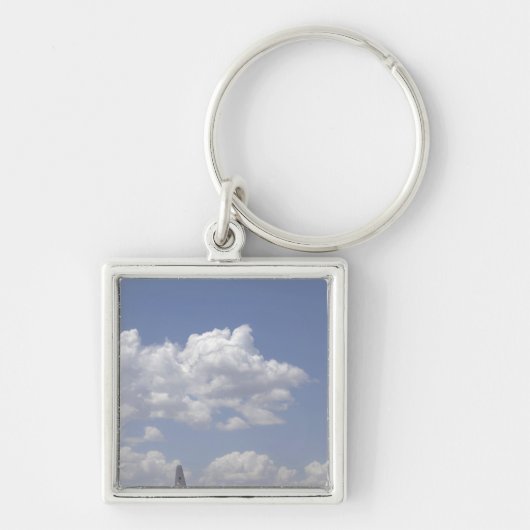 Een CV-22 Osprey vliegt over een C-130 Hercules Sleutelhanger (Voorkant)