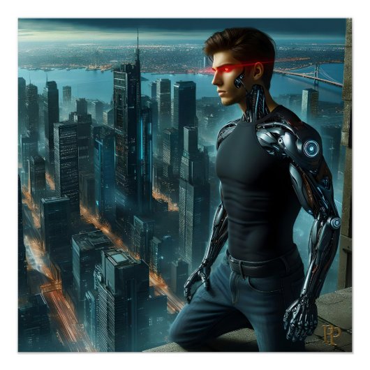 Een cybernetisch Man Perfect Poster (Voorkant)