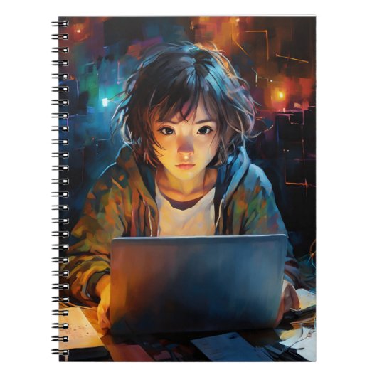 Een Cybersec meisje Notitieboek (Voorkant)