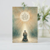 Een daad van godsdienstgebed kaart (Staand voorkant)