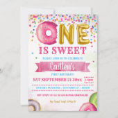 Een daarvan is Sweet Donut eerste verjaardag Confe Kaart (Voorkant)