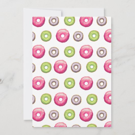 Een daarvan is Sweet Donut eerste verjaardag Confe Kaart (Achterkant)