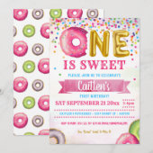 Een daarvan is Sweet Donut eerste verjaardag Confe Kaart (Voorkant / Achterkant)