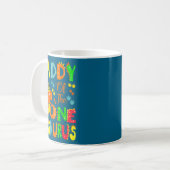Een Daddy Saurus 1e verjaardag Dinosaurus Koffiemok (Voorkant links)