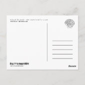 "Een dag aan de zijkant" - Hoefijzer krab Briefkaart (Achterkant)