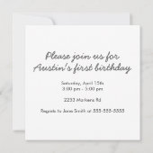 Eén dag Aangepersonaliseerde verjaardag van de Leo Kaart (Achterkant)