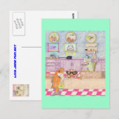 Een dag bij de bank briefkaart (Voorkant / Achterkant)