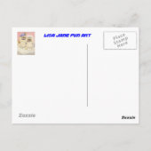 Een dag bij de bank briefkaart (Achterkant)