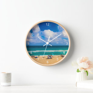 Een dag bij de Beach AcrylWall klok