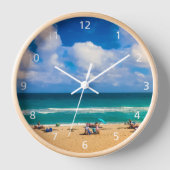 Een dag bij de Beach AcrylWall klok (Voorkant)