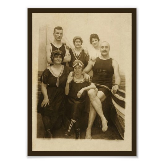 Een dag bij de Beach Foto Print Afdruk (Voorkant)