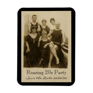 Een dag bij de Beach sparen-de-Datum Magneet