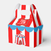Een dag bij de Circus Kinder Party - Gepersonalise Bedankdoosjes (Achterkant)