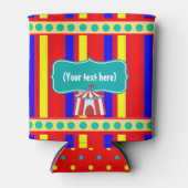Een dag bij de Circus Kinder Party - Gepersonalise Blikjeskoeler (Voorkant)