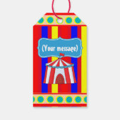 Een dag bij de Circus Kinder Party - Gepersonalise Cadeaulabel (Achterkant)