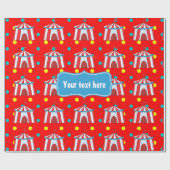 Een dag bij de Circus Kinder Party - Gepersonalise Cadeaupapier (Vlak)