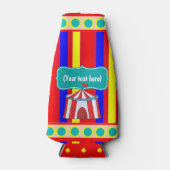 Een dag bij de Circus Kinder Party - Gepersonalise Flesjeskoeler (Voorkant)