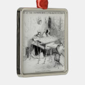 Een dag bij de fabrikanten van Nottingham Lace Metalen Ornament (Rechts)