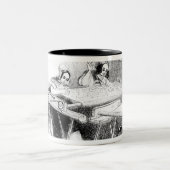 Een dag bij de fabrikanten van Nottingham Lace Tweekleurige Koffiemok (Center)