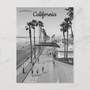 Een dag bij de strand in Oceanside Californië Briefkaart