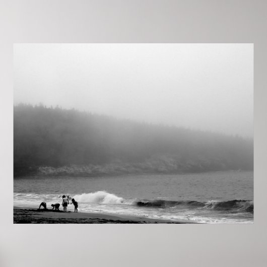Een dag bij de strand - Maine Poster (Voorkant)