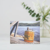 Een dag bij het meer van 1996 briefkaart (Staand voorkant)