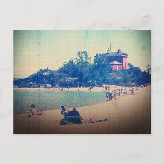 Een dag bij het strand briefkaart (Voorkant)