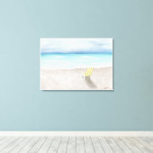 Een dag bij het strand canvas afdruk (Insitu (Houten vloer))