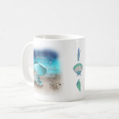 Een dag bij het strand koffiemok (Voorkant links)