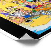 Een dag bij het strand. Oude Orchard Beach, ik. Poster (Hoek)