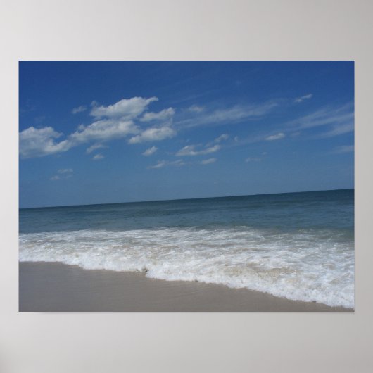 Een dag bij het strand poster (Voorkant)