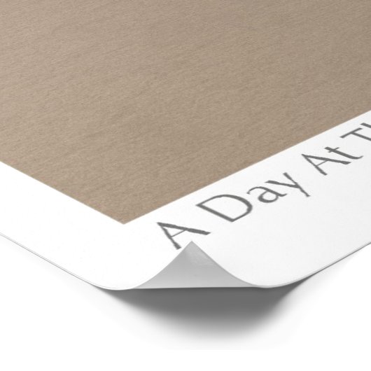 Een dag bij het strand poster (Hoek)