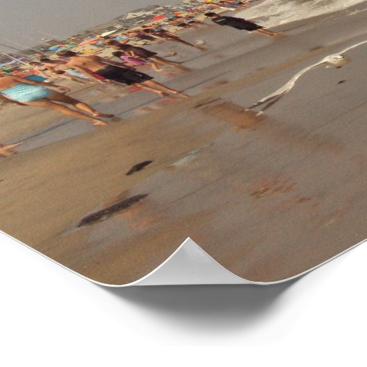 Een dag bij het strand poster (Hoek)