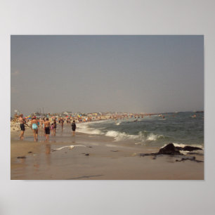 Een dag bij het strand poster