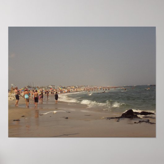 Een dag bij het strand poster (Voorkant)