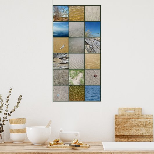 Eén dag bij het strand poster (Keuken)