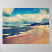 Een dag bij het strand poster (Voorkant)