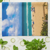 Een dag bij het strand theedoek (Gevouwen)