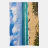 Een dag bij het strand theedoek (Verticaal)