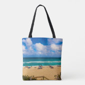Een dag bij het strand tote bag (Achterkant)