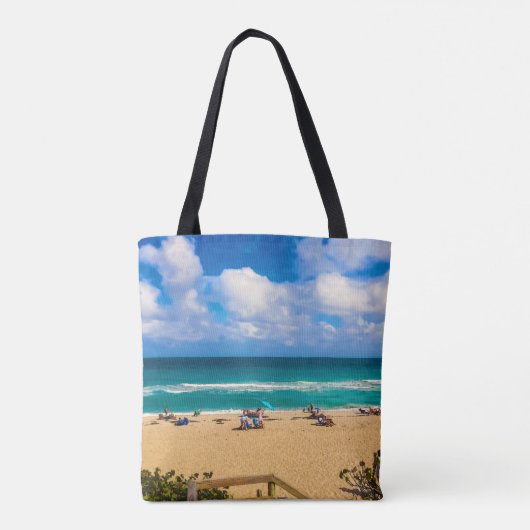 Een dag bij het strand tote bag (Achterkant)