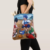 Een dag bij het strand tote bag (Dichtbij)
