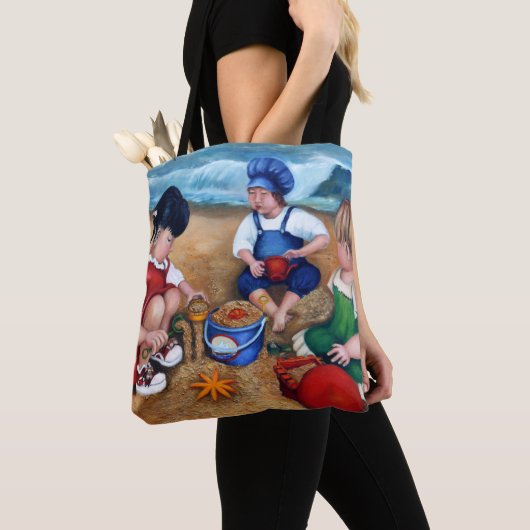 Een dag bij het strand tote bag (Dichtbij)